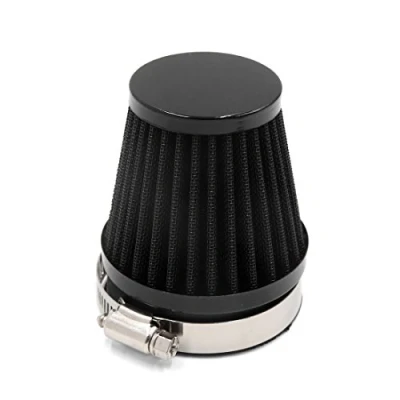 Image of sourcingmap 60mm Inlet Dia Motorcycle Air Intake Filter with Adjustable Clamp