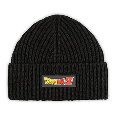 Image of Bioworld Dragon Ball Z Woven Logo Adults Beanie Black