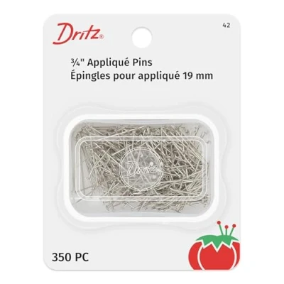 Image of Dritz 42 Appliqué Pins, 3/4 Inch (350 Count)