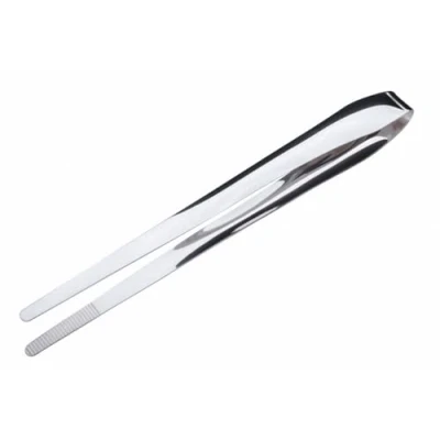 Image of Commichef Deluxe Chrome Plated Cooking Tweezers, Stainless Steel, 24cm