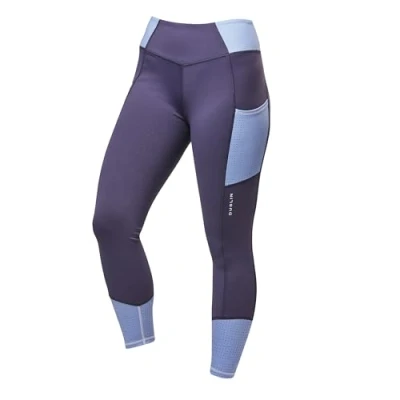 Image of Dublin Womens Power Performance Mid Rise Colour Block Tights Blue