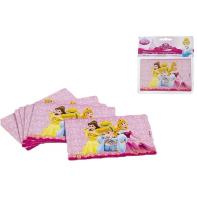 Image of ALMACENESADAN 2540; Pack of 6 Princess Invitations with Envelopes; 3 Princesses; Ideal for Parties and Birthdays