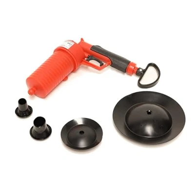 Image of ROTHENBERGER Industrial Compressed Air pipe cleaner incl. 4 rubber adapters, free in the bathroom, kitchen, toilet. pressure cleaning 150000006