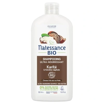 Image of Natessance Organic Ultra Nourishing Shea and Vegetable Keratin Shampoo 500ml