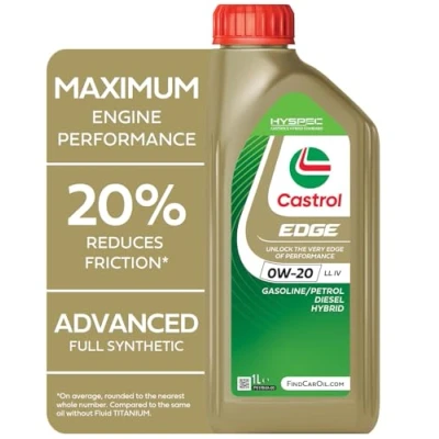 Image of Castrol EDGE 0W 20 LL IV Engine Oil 1L, Brown