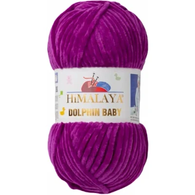 Image of Knitting Fine Himalaya Dolphin Baby Wool Yarn Cotton for Crochet (80358 Purple)