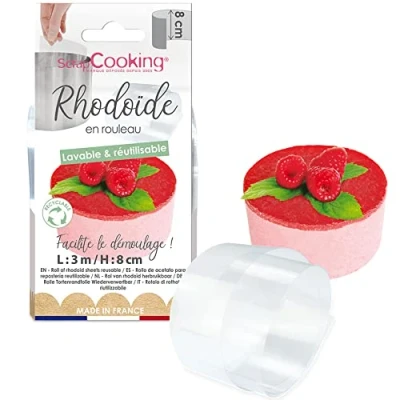 Image of ScrapCooking 9425 PVC Rhodoïd Tape For Desserts, 9.4 x 6 cm