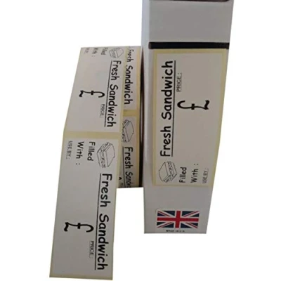 Image of Sandwich Labels, Fresh Labels 85mm x 34mm 1000 On A Roll