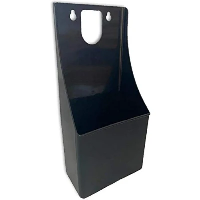 Image of Pub Bar Stand Up Wall Mounted Cork Catcher Only Plastic 29.5 x 12.5 12 cm (Black)