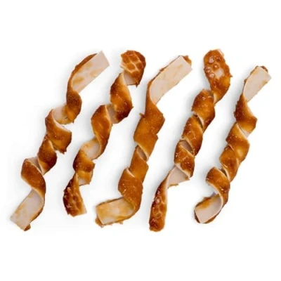 Image of Sweet Potato &amp; Rice Twizzler Dog Treats Veggi Chew with Prime chicken (Single 75g Packet)