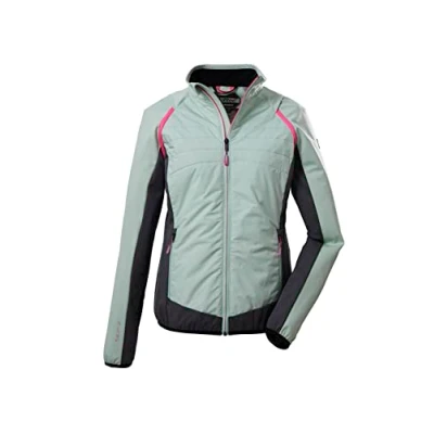 Image of Killtec Women&#039;s Kos 23 Wmn Jckt Hybrid Outdoor Jacket with Zip Off Sleeves, Bright Pistachio, 44 (EU)