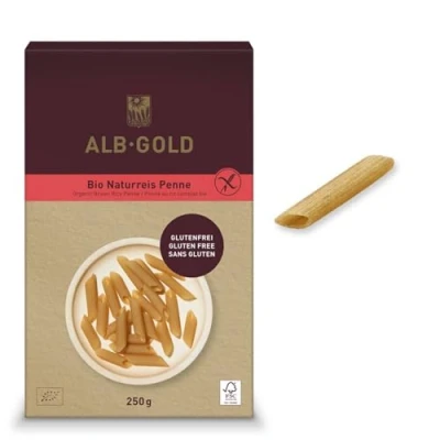 Image of Pasta (Rice RYE) Penne Gluten Free BIO 250 g ALB GOLD
