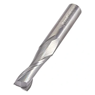 Image of Trend CNC Two Flute Up Cut Router Cutter, 10mm Shank, Diameter &amp; 32mm Length, Solid Tungsten Carbide, CNC/015X10STC