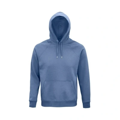 Image of SOLS Unisex Adult Stellar Organic Hoodie (Blue) Size Medium