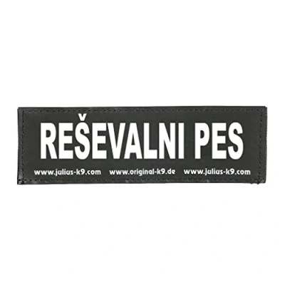 Image of Interchangeable Patches, 1 pair, REŠEVALNI PES, Size: Small, Black