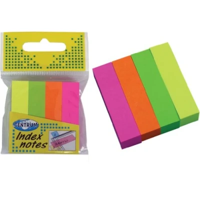 Image of Paper Index Notes 50x12mm 100 Sheets, 4 neon Colors (82215) by JMS Photos