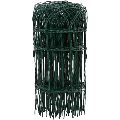 Image of vidaXL Garden Border Fence Powder coated Iron 10x0.4 m