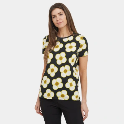 Image of Regatta Orla Kiely Tee Spinning Flower Black, Size: 8