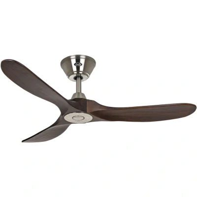Image of CasaFan Eco Genuino ceiling fan 122 cm chrome/walnut