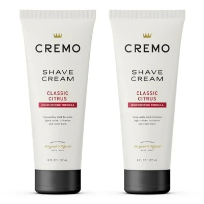 Image of Cremo Original Shave Cream, Astonishingly Superior Smooth Shaving Cream Fights Nicks, Cuts And Razor Burn, 6 FL oz., 2 Pack