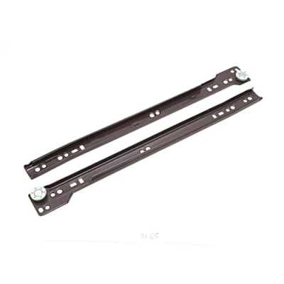 Image of 3 Pairs of Drawer Runners SELF Closing Bottom FIX Brown 350MM