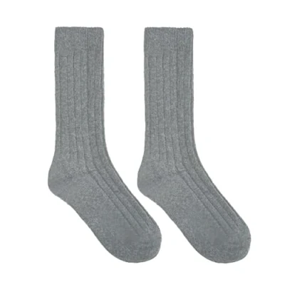 Image of Futura London Womens Wool Socks 2 Pairs UK 4 7 (Grey)