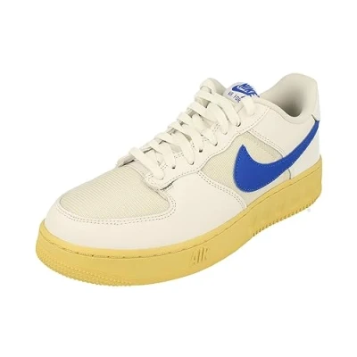 Image of NIKE Air Force 1 Low Utility Mens Trainers DM2385 Sneakers Shoes (UK 9 US 10 EU 44, White Racer Blue sail 100)