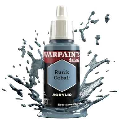 Image of The Army Painter, Warpaints Fanatic Runic Cobalt Single Acrylics, Miniature Hobby Painting, Quality Paint for Wargaming