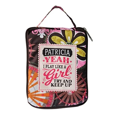 Image of History &amp; Heraldry Patricia Girl Chocolate Brown Floral 16 x 14 Polyester Fabric Tote Handbag, Multicolored