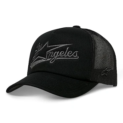 Image of Alpinestars Los Angeles Foam Trucker Hat Baseball Cap, Black/Charcoal, One Size