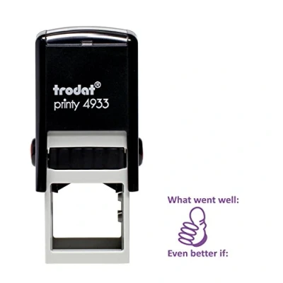 Image of Trodat Printy 4933 Self Inking Education Stamp &quot;What Went Well&quot;