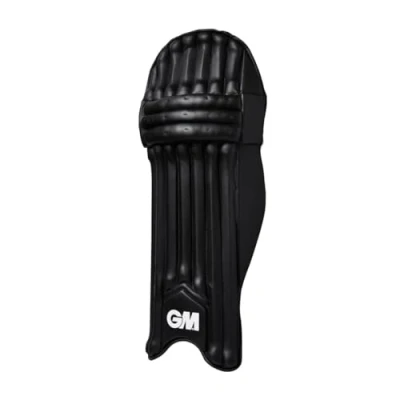 Image of Gunn &amp; Moore Gm Cricket Batting Leg Pads/Guards, Maxi 606, Black, Adult Left Handed, 1 Pair, 5045Bl14
