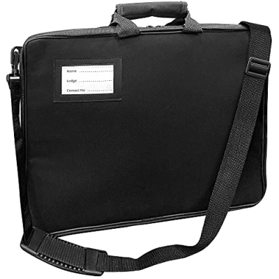 Image of Masonic MM/WM Apron Holder Shoulder Hand Bag Case Secure Aprons from Damage Freemason Gifts for Men