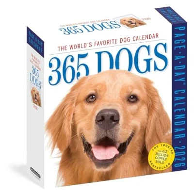 Image of 365 Days Of Dogs Desk Calendar 2026