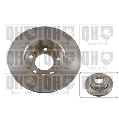 Image of 569039, 90271134 Brake disc QUINTON HAZELL BDC3543 258mm 24mm 5 110mm Vented VAUXHALL: Carlton Mk3 Limousine