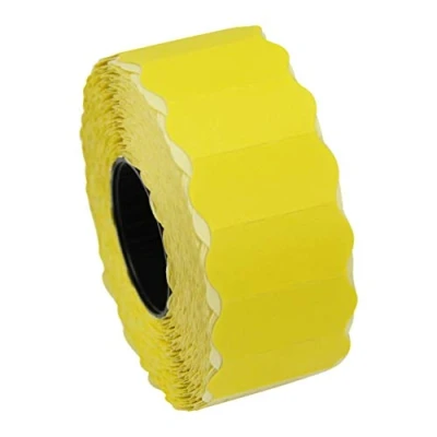 Image of CT4 26mm x 12mm Price Gun Labels Yellow Permanent 10 Rolls / 15,000