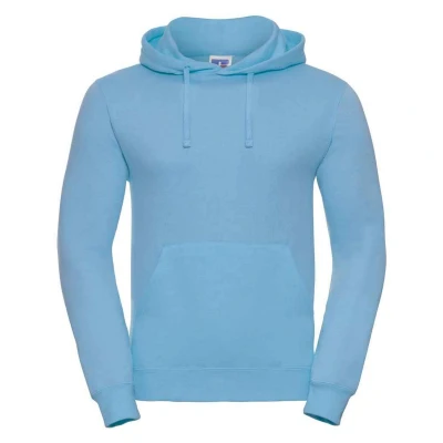 Image of Russell Athletic Mens Plain Hoodie (Sky Blue) Size Medium