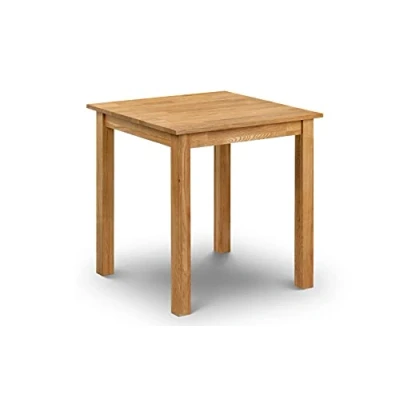 Image of Julian Bowen Coxmoor Square Dining Table, Solid Oak &amp; Oil Finish, Height: 75, Width: Depth: 75cm