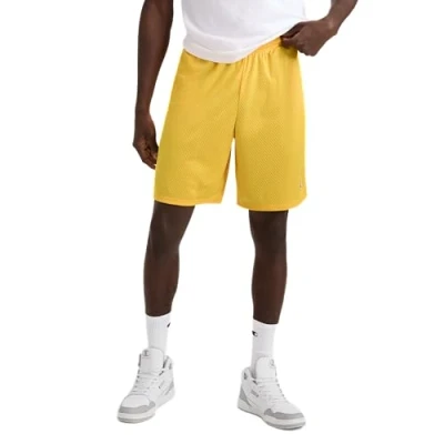 Image of Champion Men&#039;s Long Mesh Short with Pockets, Team Gold, X Large