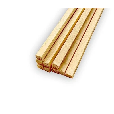 Image of Wooden sticks square 300 x 6 mm for crafts and household (pack of 100)