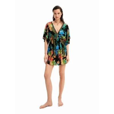 Image of Desigual Women&#039;s Swim_top Tropical Party Bikini, Black, XL