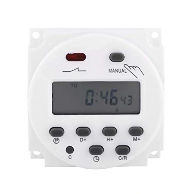 Image of CN101A Digital Timer Small Microcomputer Time Control Switch Electronic with Daily Programs (220VAC)