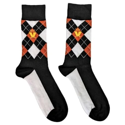 Image of SOCKSHOP Music Collection 1 Pair Madness Cotton Socks Brown Diamond One Size