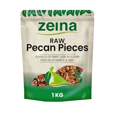 Image of Zeina Pecan Pieces (1Kg) Naturally Gluten Free and Vegan Approved Nut with Fibre, Minerals Vitamin E