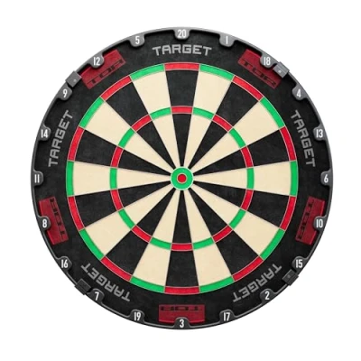 Image of TARGET Darts TOR Dartboard, Steel Tip Dart Board WDF Approved Competition Standard Dartboards &amp; Fixing Kit, Modern Rotational Number Ring, Premium Madagascan Sisal, Stainless Thin Wire System