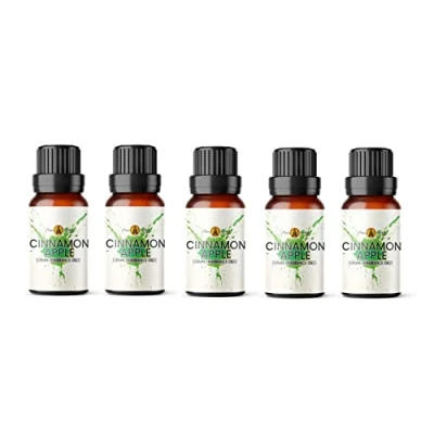 Image of Aroma Energy Cinnamon Apple Fragrance Oil 50ml (5 x 10ml) Highly Scented for Making Candle, Soap, Wax Melt, Diffuser etc