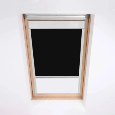 Image of Skylight Roller Blinds for Velux Roof Windows, Blackout Blind, Window Code M04 Black