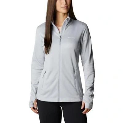Image of Columbia Women&#039;s W Park View Grid Fleece Full Zip Jacket, Cirrus Grey x Heather, Size M