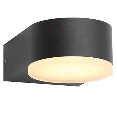 Image of STANLEY Eider Wall Light Large LED Up or Down Outdoor IP44 Rated Black