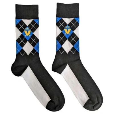 Image of SOCKSHOP Music Collection 1 Pair Madness Cotton Socks Blue Diamond One Size